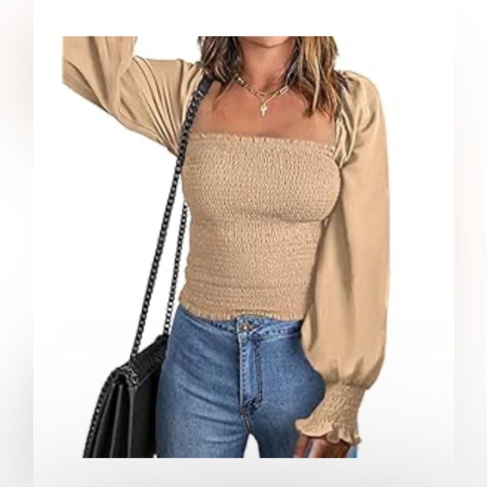 NWT long sleeve ruched shirt